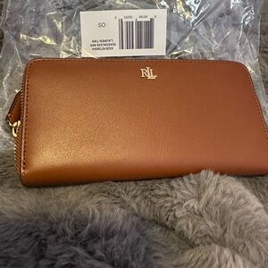 Ralph Lauren Brown Leather Wallet
